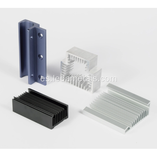 Disipador de aleta de extrusión de aluminio de aluminio perfil de aluminio de aluminio de alta densidad